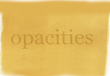 OPACITIES: Seminar, workshop and screening: Decolonial, Materialist and Ecological media practices.