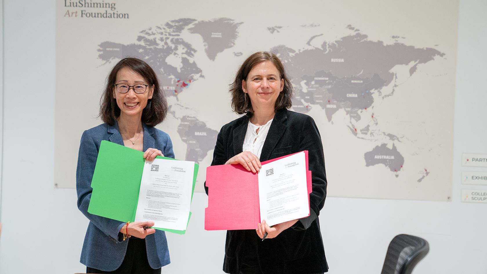 NCAD confirms a new five-year partnership with the Liu Shiming Art Foundation