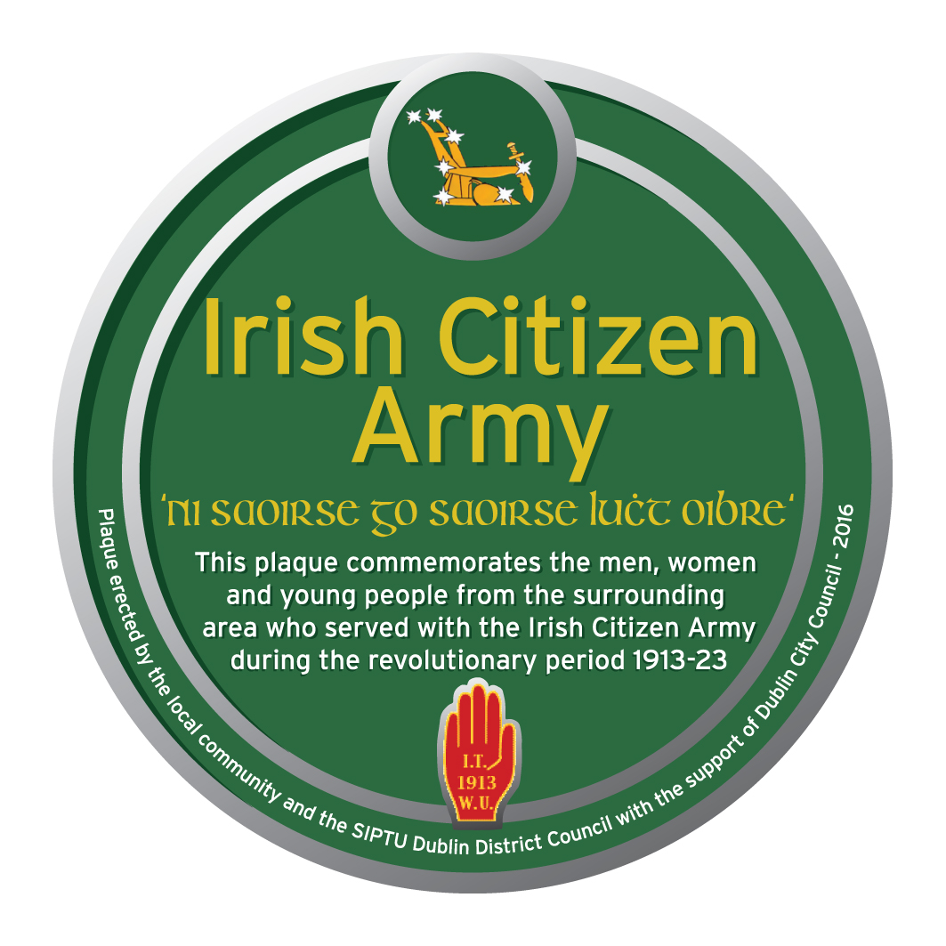 PRESS RELEASE - Plaque commemorating Irish Citizen Army unveiled at NCAD
