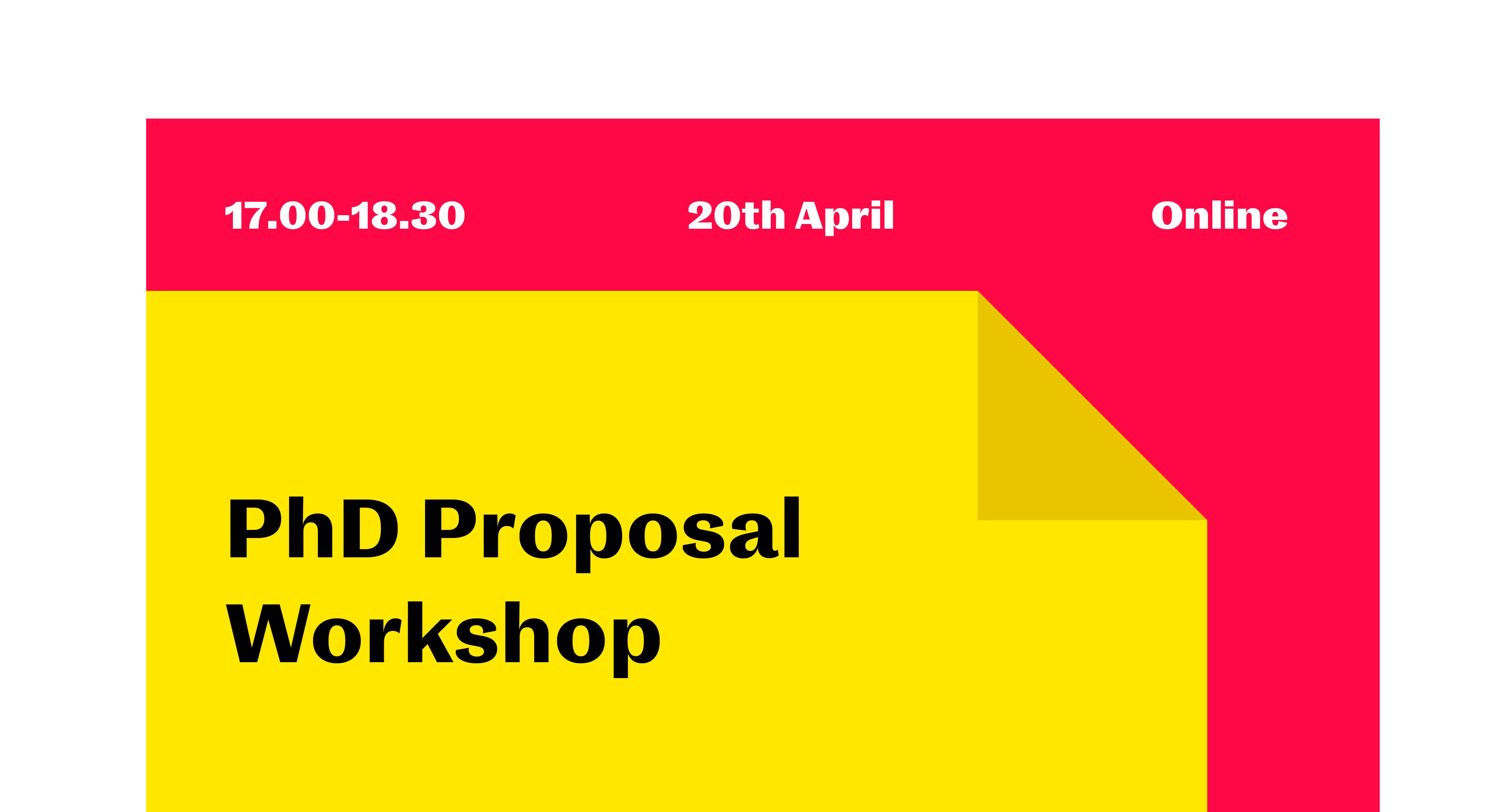 PhD Proposal Workshop 23